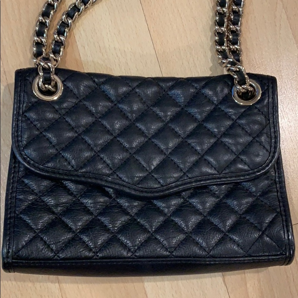 Rebecca Minkoff Black Crossbody Bag w/ Gold Chain